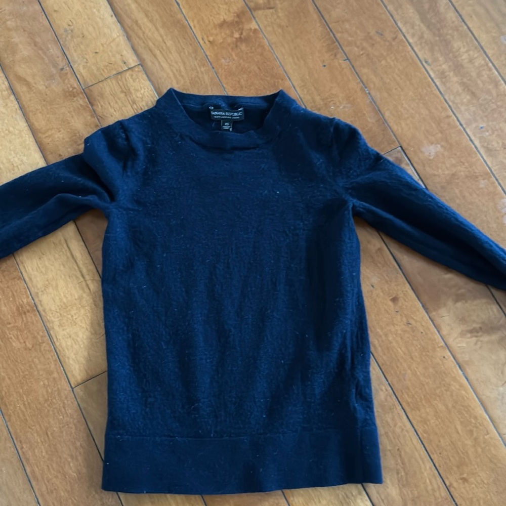 Banana republic junior girls merino wall sweater blue size XS